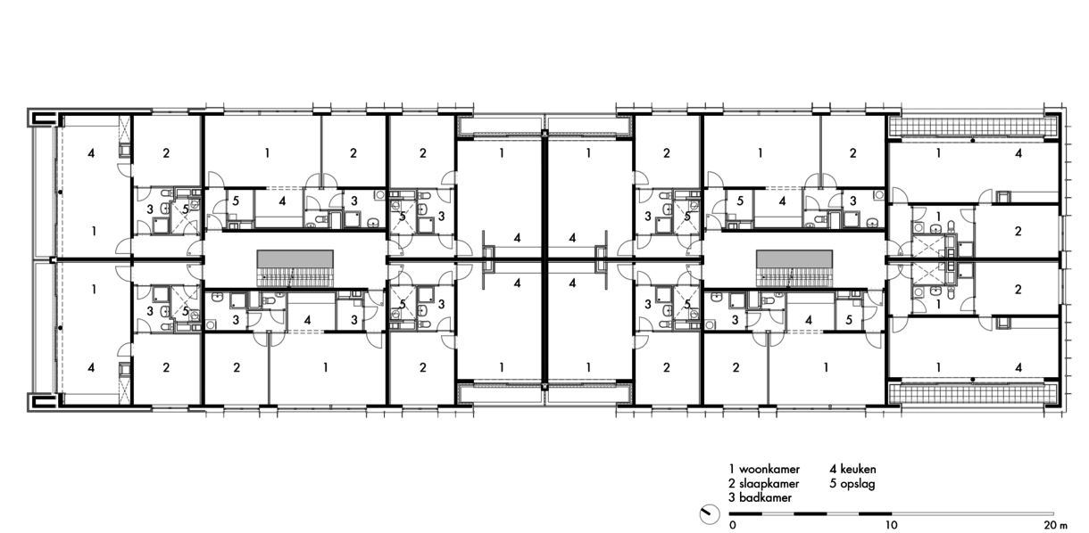 gebouw 17: woonverdieping